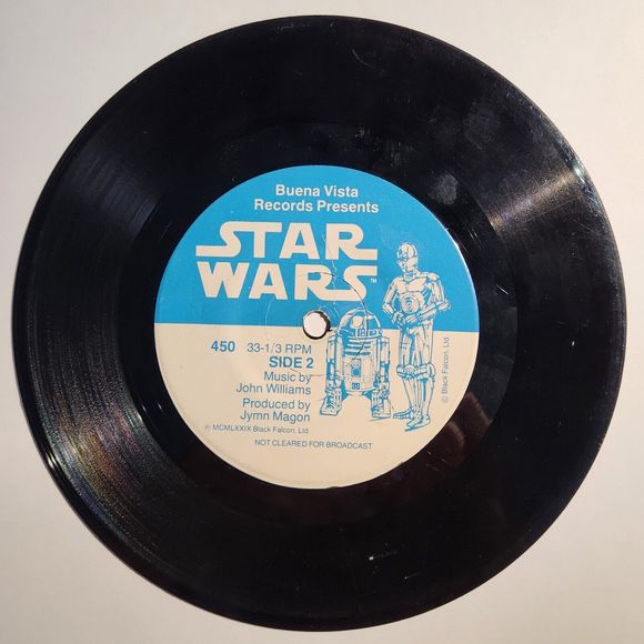 Star Wars 24 Page Read Along Book w/ Vinyl Record 33 1/3 RPM #450 1979 Episode 4 - Picture 7 of 7